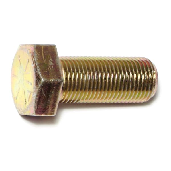 Midwest Fastener Grade 8, 5/8"-18 Hex Head Cap Screw, Zinc Yellow Steel, 1-1/2 in L, 10 PK 00909 - main